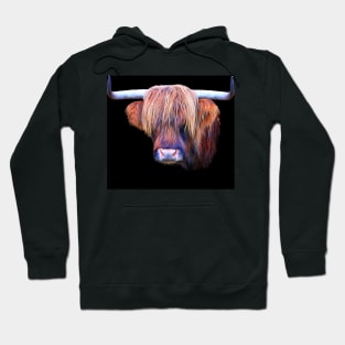 Highland Cow in Colour Hoodie